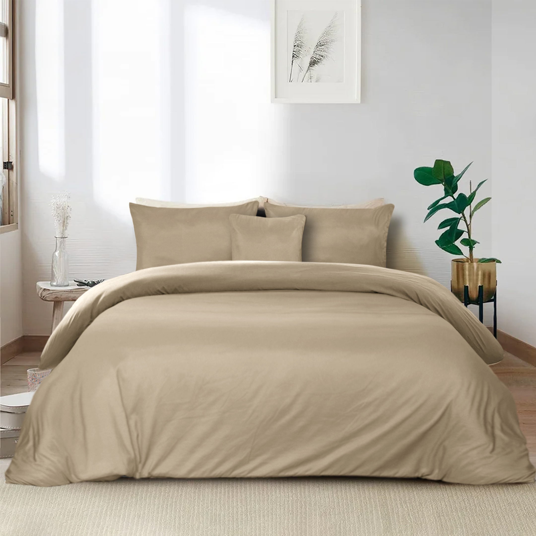 Premium Quality Duvet Cover Set Sand