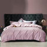 4-Pcs Fancy Macchiato Pink Rose Duvet Set