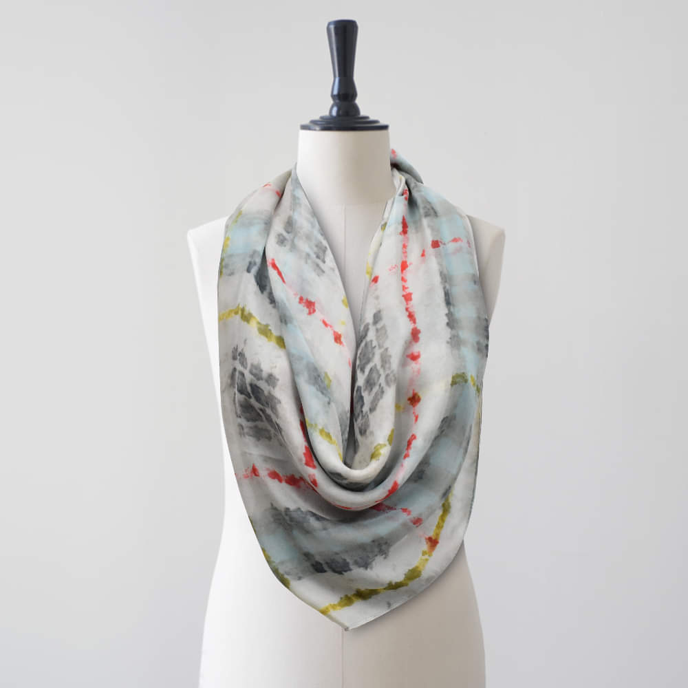 Silk Fancy Fabric Twill Scarves