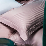 4-Pcs Fancy Macchiato Pink Rose Duvet Set