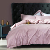 4-Pcs Fancy Macchiato Pink Rose Duvet Set