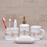 Versace Bathroom Accessories Set – White 4 Pcs
