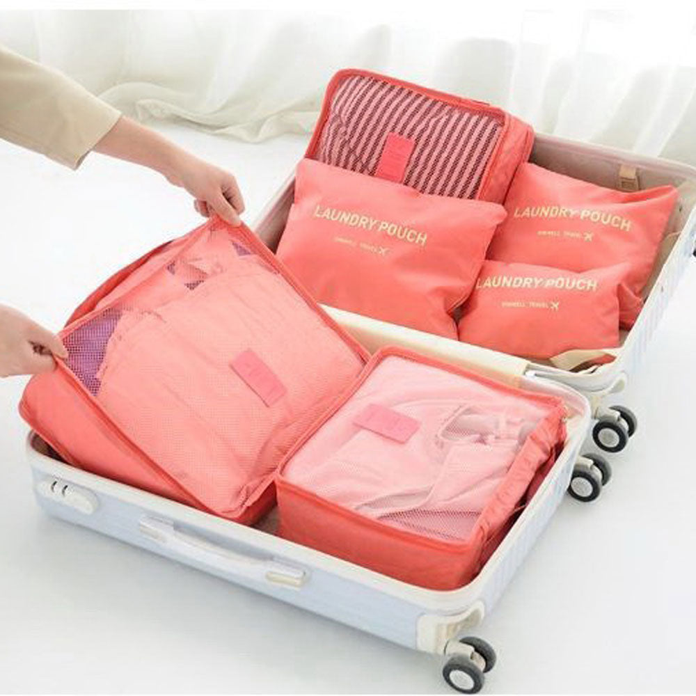 Laundry Bag Clothes Organizer Pouch 6 Pcs (4186341539949)