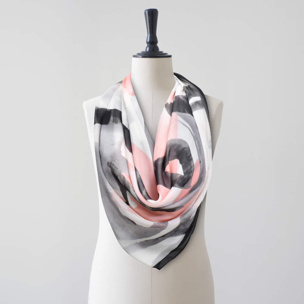 Silk Fancy Fabric Twill Scarves