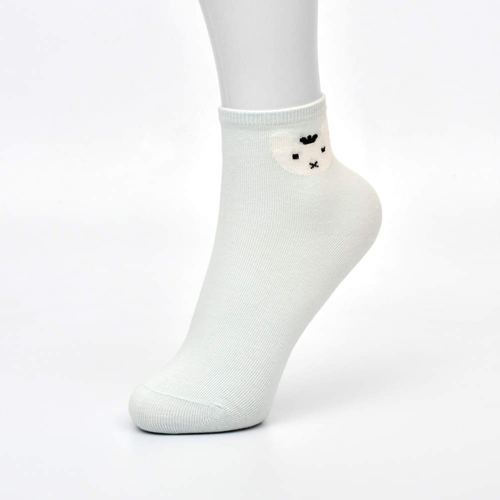 Cat Design Premium No Show Ankle Socks (Pack of 5)