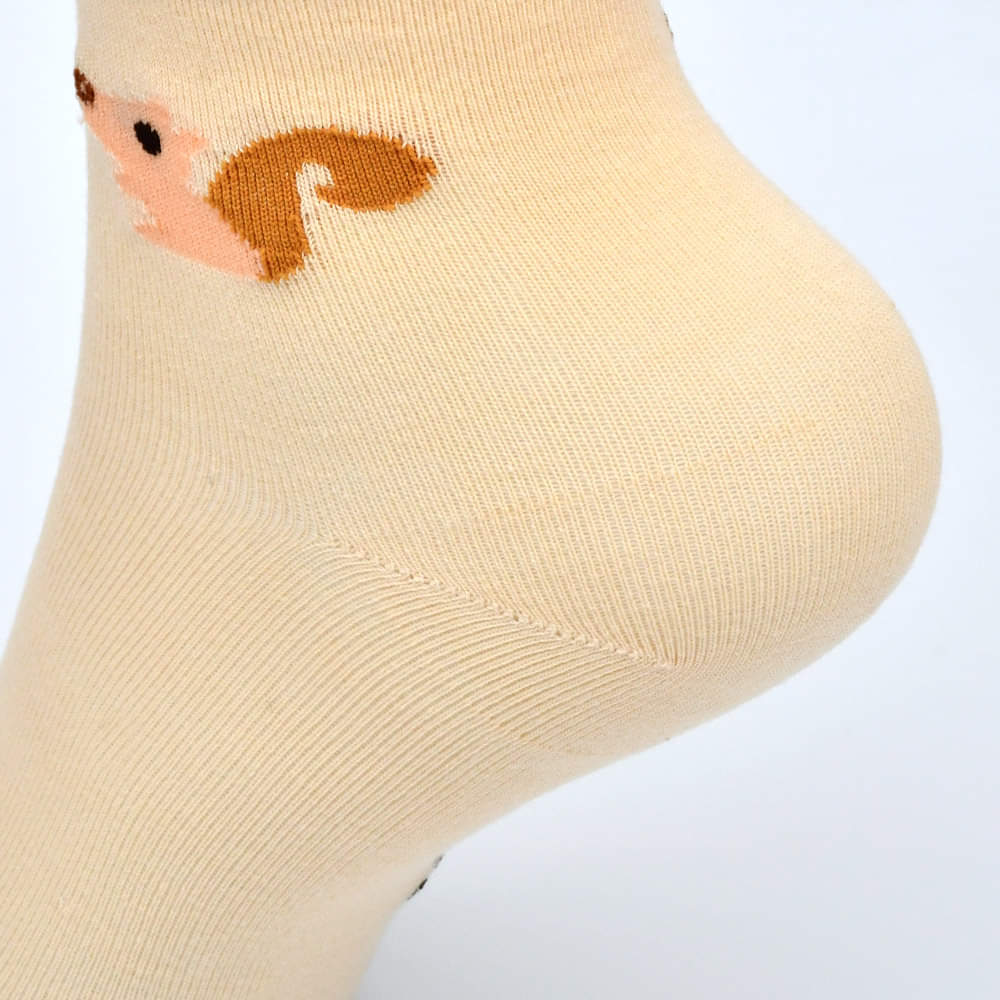 Cute Foxi Premium No Show Ankle Socks (Pack of 5)