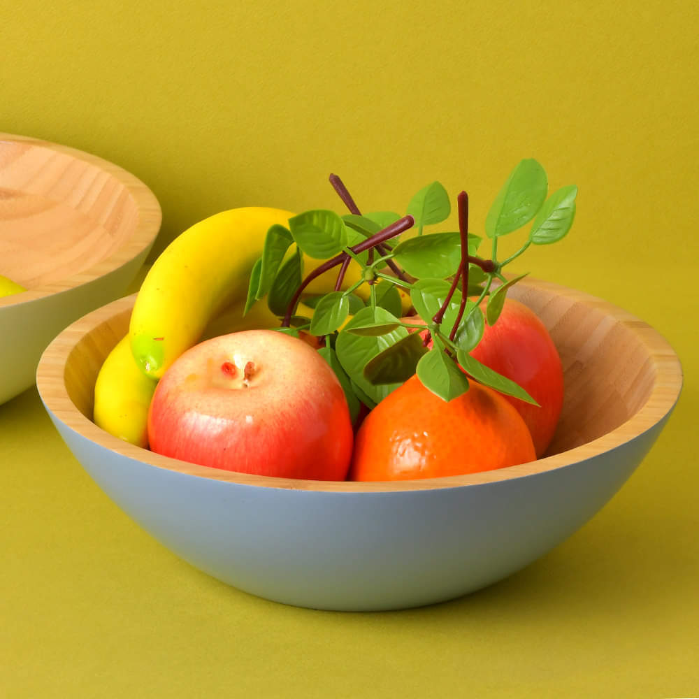 Bamboo Wood Fruit & Salad Bowl