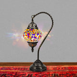 Vintage Mediterranean Hanging Fluorescent Table Lamp