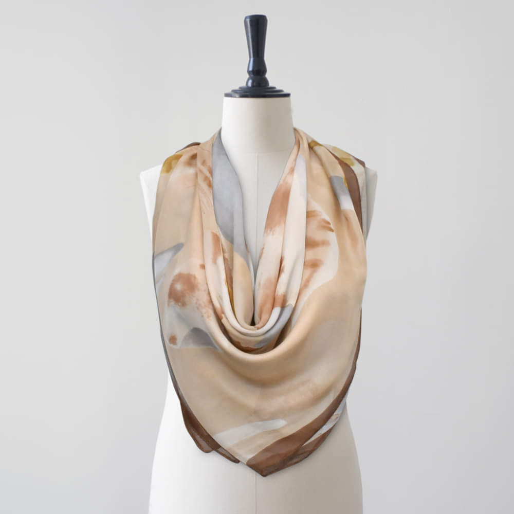 Silk Fancy Fabric Twill Scarves