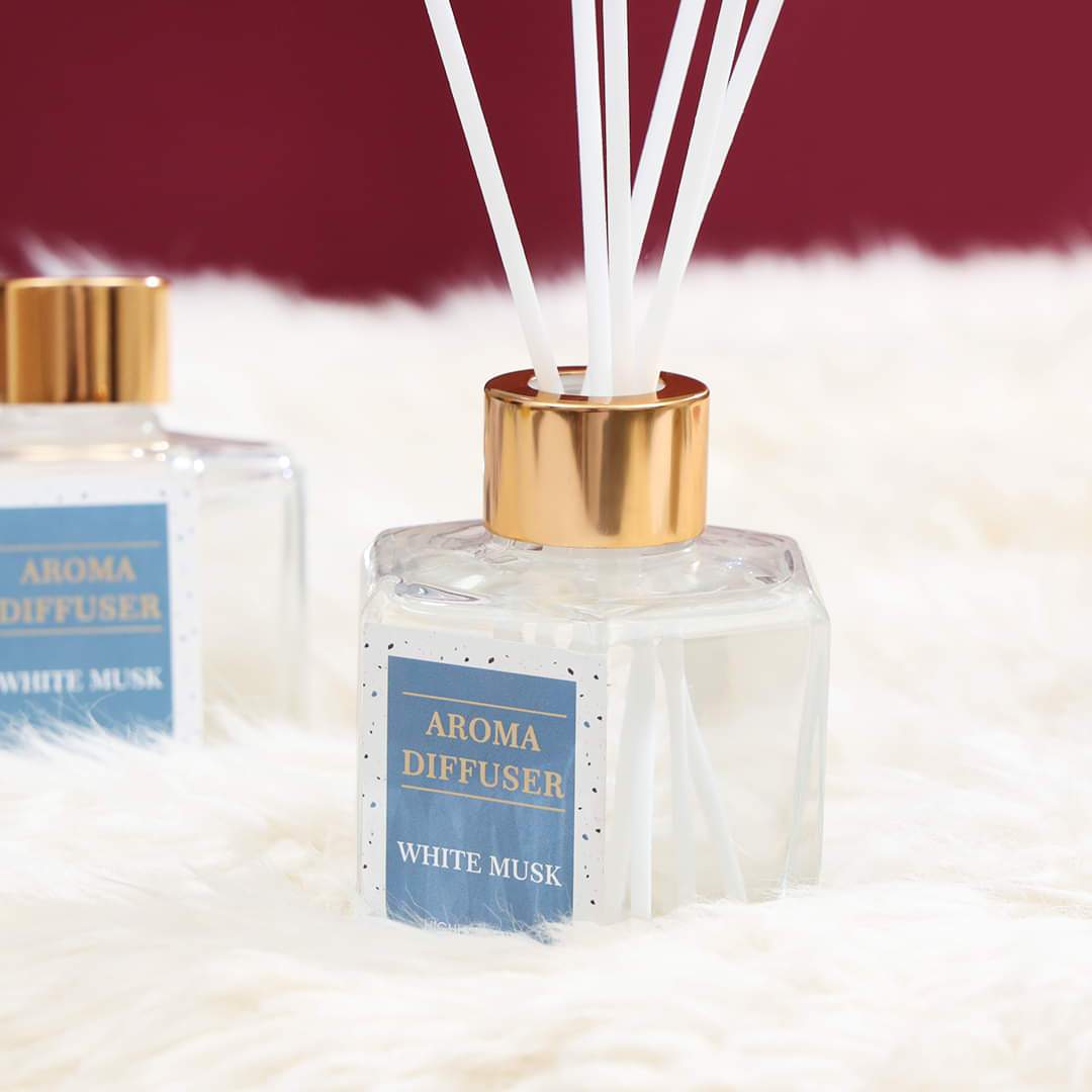 Aesthetic Pastel Aroma Reed Diffuser With Sticks - 100 ml