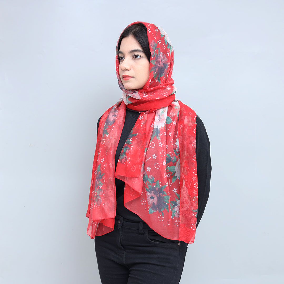 Silk Fancy Check Women Scarves