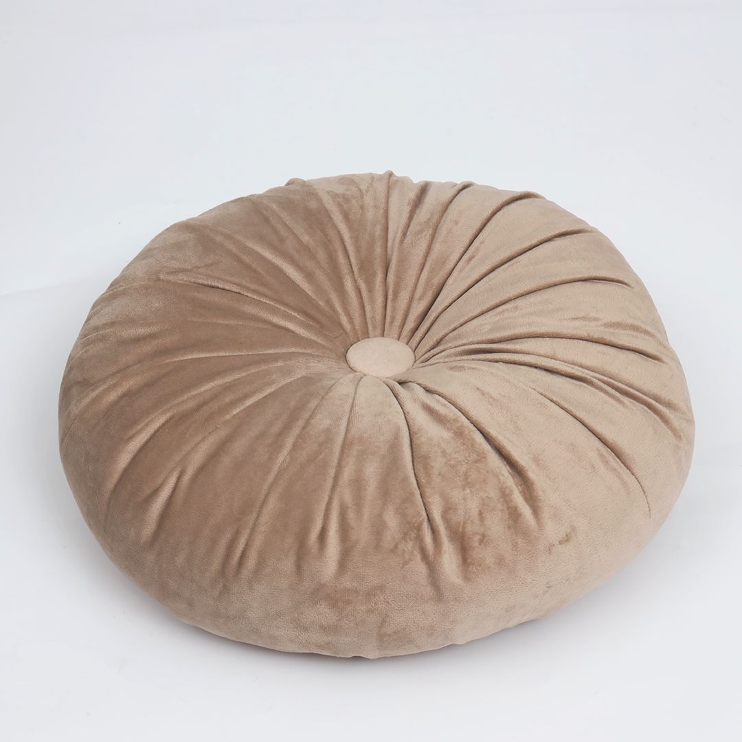 Round Pumpkin Style Plush Cushion