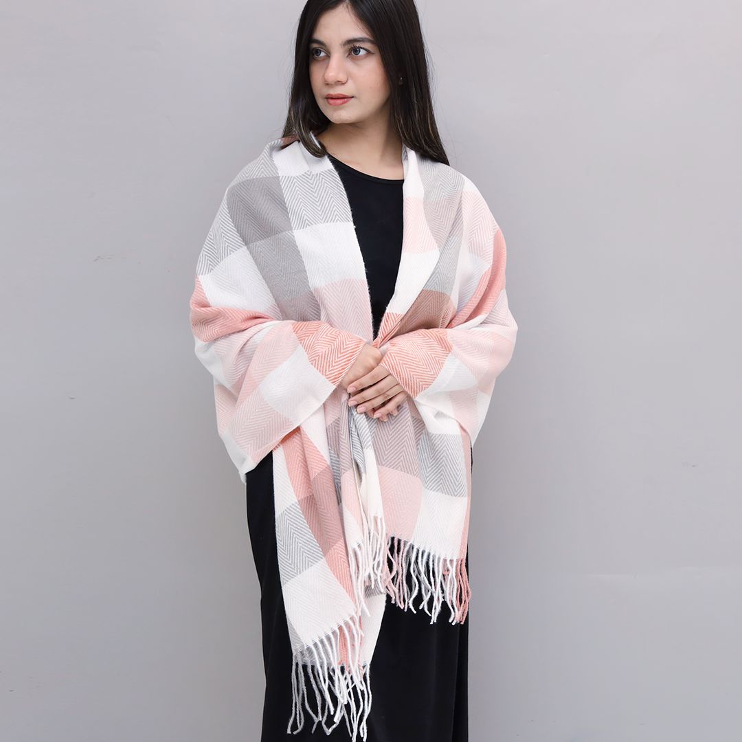 Woolen Small Check Design Scarves