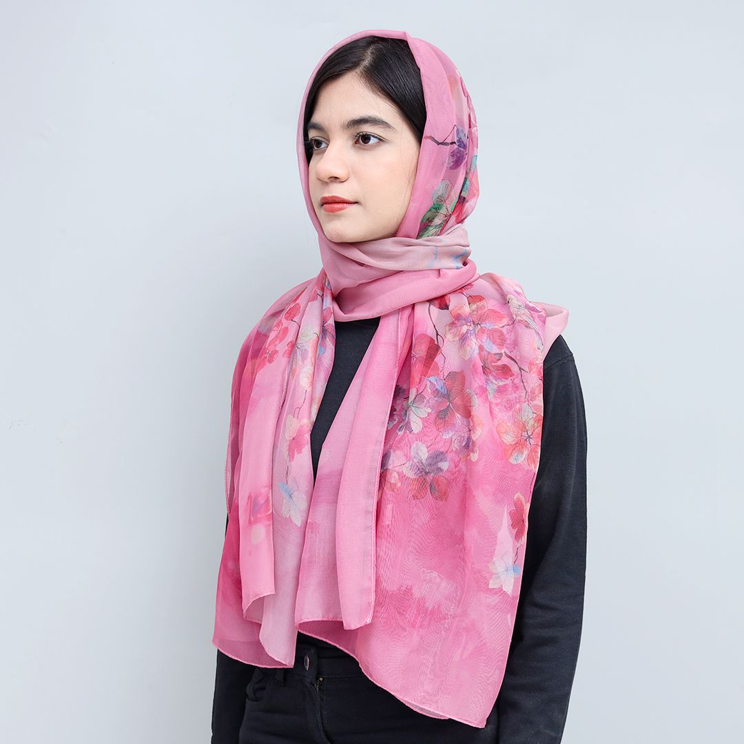 Silk Fancy Check Women Scarves