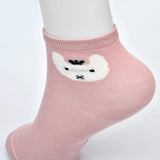 Cat Design Premium No Show Ankle Socks (Pack of 5)
