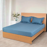 4-Pcs Fancy Macchiato Sapphire Blue Duvet Set