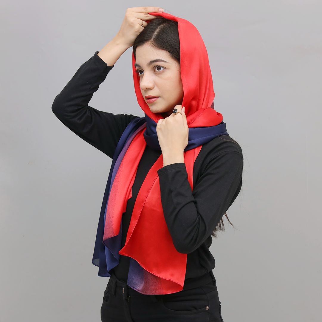 Silk Fabric Plain long Scarves