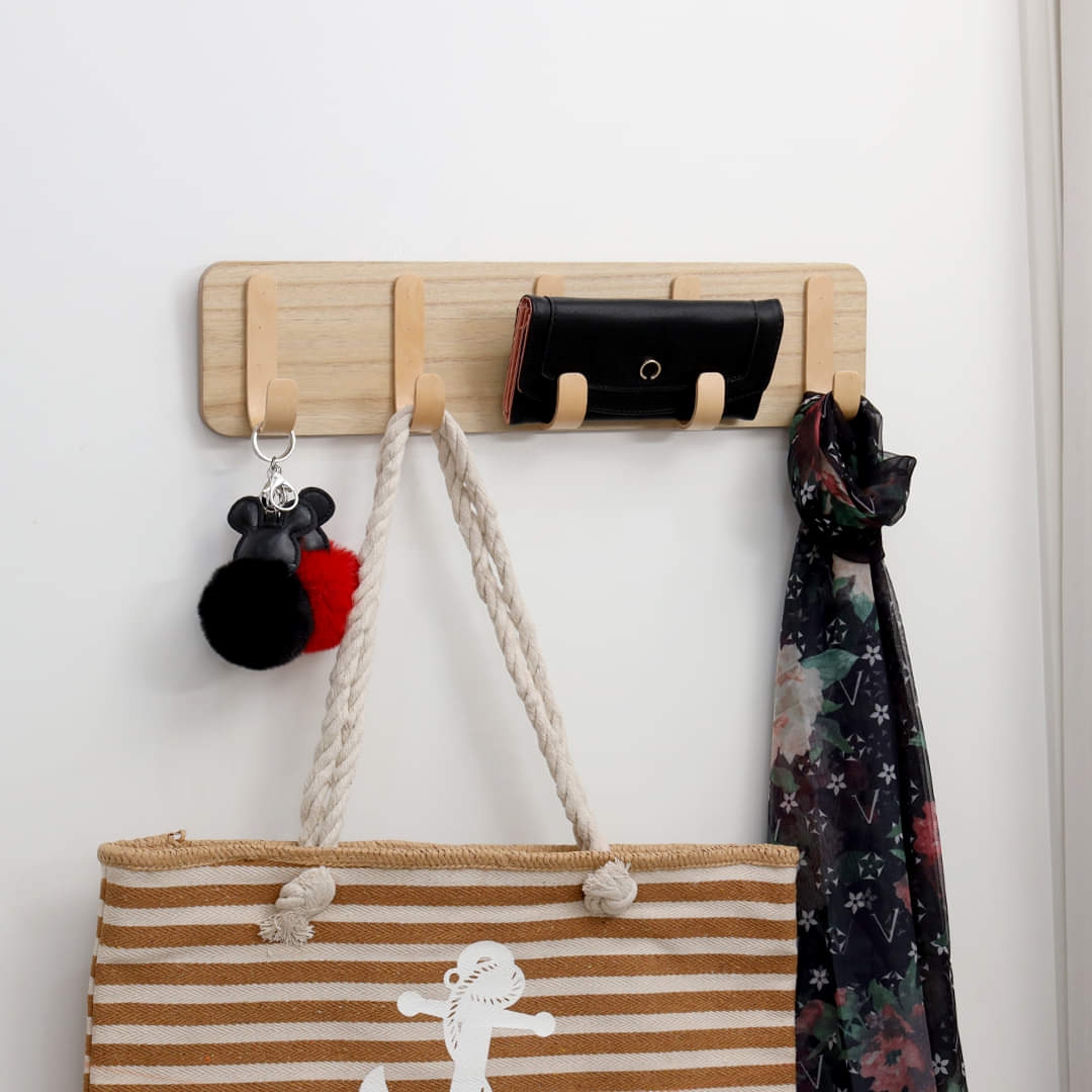 Plywood Base Vintage Style Purse Hook