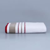 Super Soft Rainbow Stripes Bath Towels - Navy Blue Stripes
