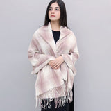 Woolen Large Check Design Scarves