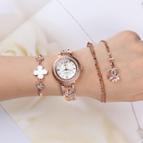 Idyllic Rose Gold Accented Bridal Watch Gift Set