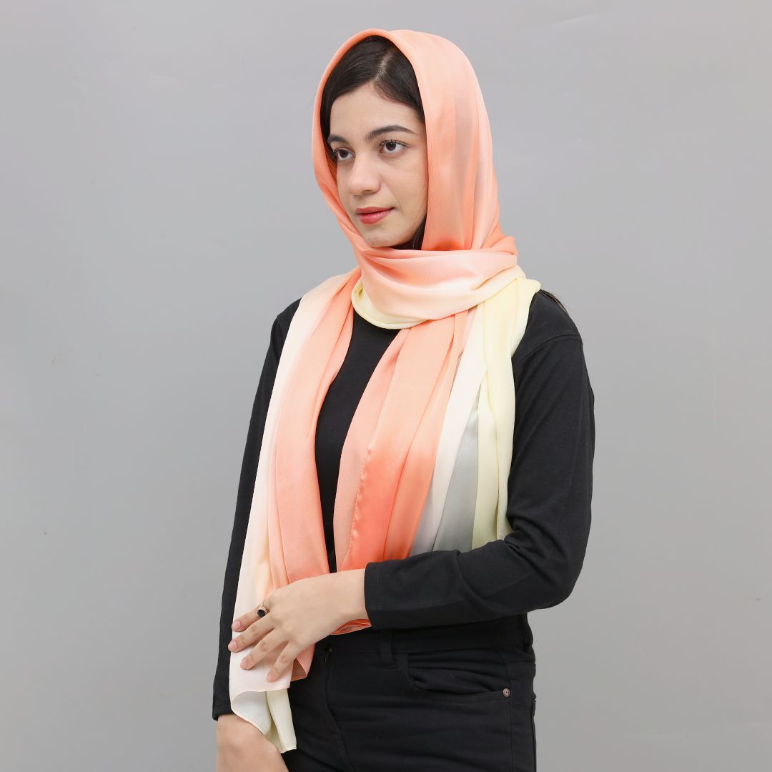 Silk Fabric Plain long Scarves