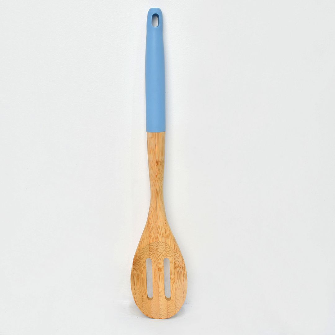 Bamboo Wood Slotted Serving Spoon