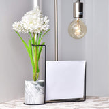 Marble Pattern Flower Pot with Photo Frame