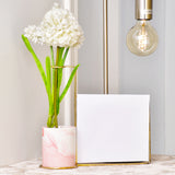 Marble Pattern Flower Pot with Photo Frame