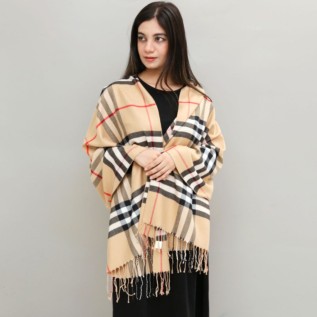 Winter Woolen Buffalo Check Scarves