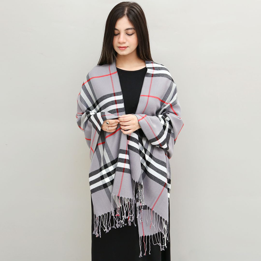 Winter Woolen Buffalo Check Scarves