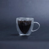 Bistro Classic Flower Shape Double Wall Mug