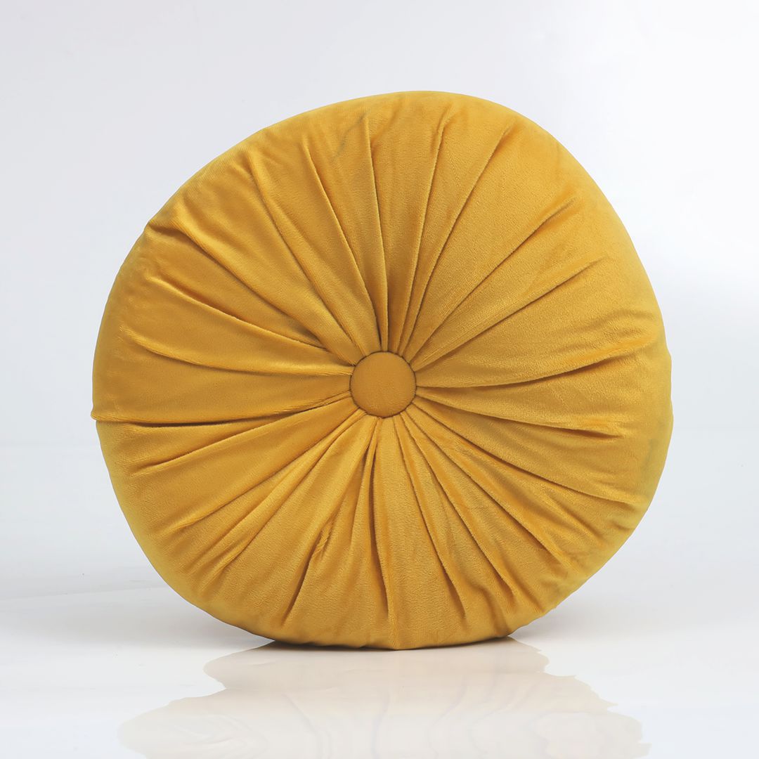 Round Pumpkin Style Plush Cushion