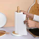 Tessie & Jessie Bamboo Wooden Tissue Roll Holde
