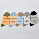 Bicycle Design Premium No Show Ankle Kids Summer Socks (Pack of 5)