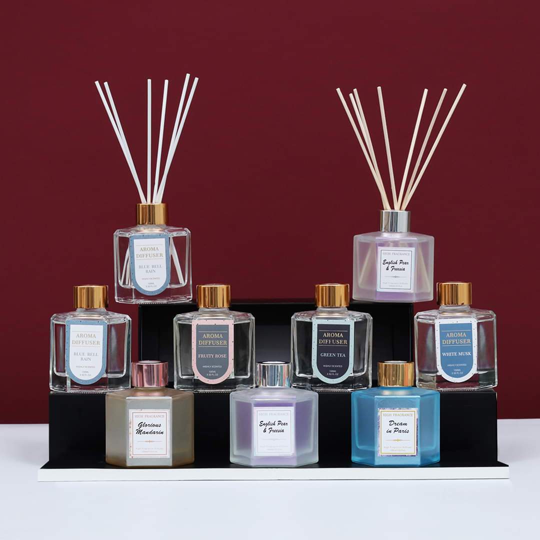 Aesthetic Pastel Aroma Reed Diffuser With Sticks - 100 ml