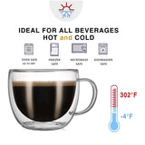 Bistro Classic Round Bottom Double Wall Glass Coffee Mug