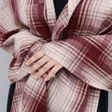 Woolen Large Check Design Scarves