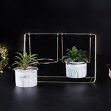 Nordic Swing Style Marble Flower Pot
