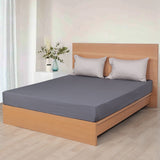 4-Pcs Swanky Cotton Satin Reversible Bedding Set