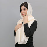 Silk Fabric Plain long Scarves