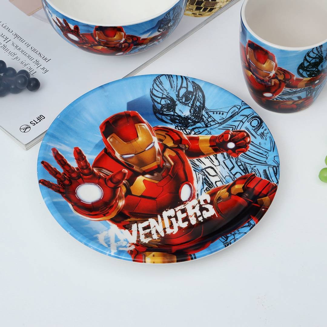 Appealing Kids Appetizer Ceramic Dinner Set- 3Pcs