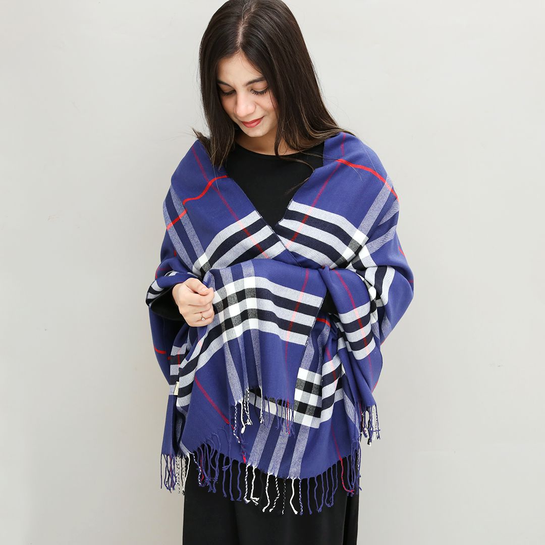 Winter Woolen Buffalo Check Scarves