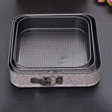 3-Pcs square shape cake mould/non-stick cake baking set