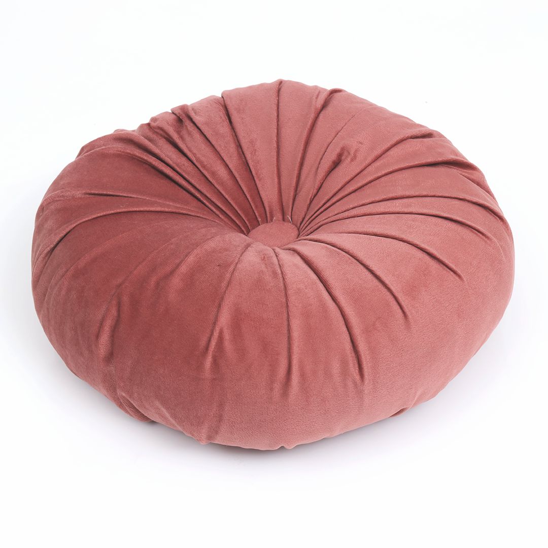 Round Pumpkin Style Plush Cushion