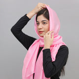 Silk Fabric Plain long Scarves