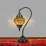 Vintage Mediterranean Hanging Fluorescent Table Lamp