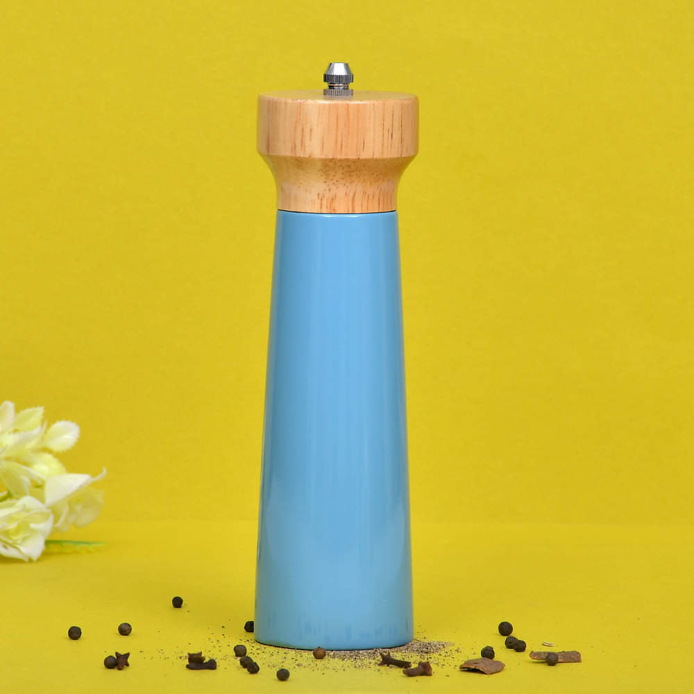 Vintage Style Spice Crusher with Strong Adjustable Ceramic Grinder Siz