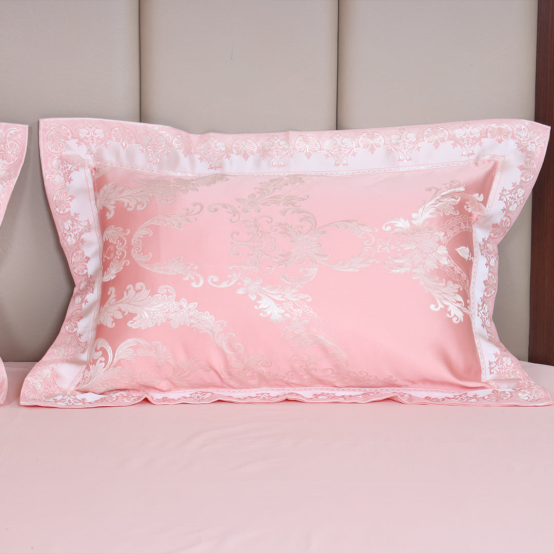 4 Pcs Fancy Pure Cotton Dumba Jacquard Duvet-Set High Quality