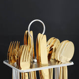 Regent Harmony Stainless Steel Silver Cutlery Set with Stand - 24 Pcs